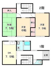 白塚団地貸家の間取り画像