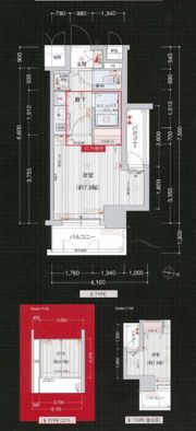 プレサンス名古屋駅前アクシスの間取り画像