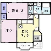 こすもすの間取り画像