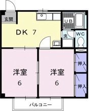ミューズ松本Ⅲの間取り画像