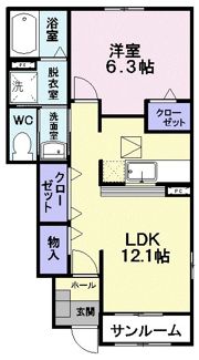 シェーネ・ライツAの間取り画像