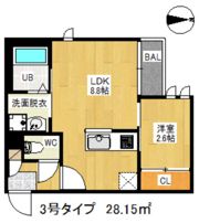 G－smart千早の間取り画像