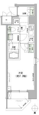 ハーモニーレジデンス東京イーストの間取り画像