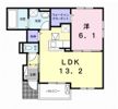 エスポワール谷町 Aの間取り画像