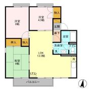 ルミエールA・Bの間取り画像