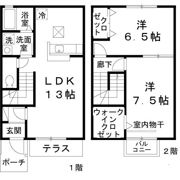 レストヴィラージュ B棟の間取り画像