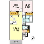 ヴィラ ウェストⅡの間取り画像