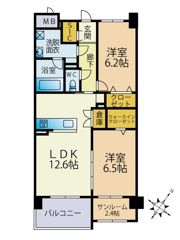 ブレス筑紫通り北の間取り画像