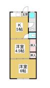 アシエンターマンションの間取り画像