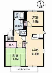 ドミール富永 A棟の間取り画像