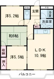 新栄プロパティー太子の間取り画像