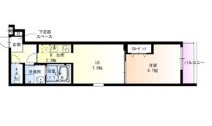 フジパレス森河内東Ⅱ番館の間取り画像