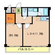 ノースランジェ長原の間取り画像