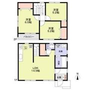 京都市上京区千本通二条下る東入主税町戸建の間取り画像