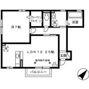 セジュールS Aの間取り画像