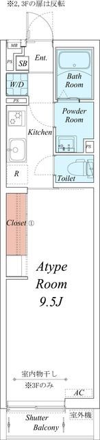 メゾン ド コンフォート宮本Bの間取り画像