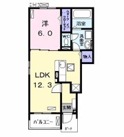 チェレステ白髭 Bの間取り画像