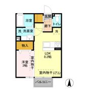 ミルアモール Aの間取り画像