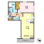 メルヴェイユおおたかの森Ⅱの間取り画像
