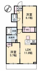 シャーメゾン瀬戸の間取り画像