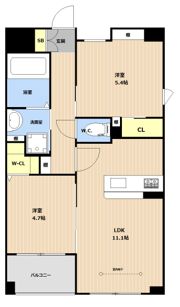 LIBTH高取の間取り画像