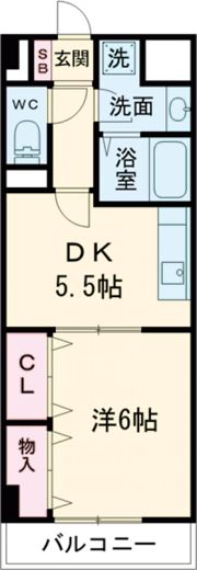 キューヴの間取り画像