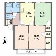 ディアス羽原 A棟の間取り画像