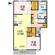 メゾン ド グレーヌ楠根の間取り画像
