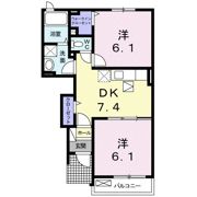 フーガ津屋崎Ⅱの間取り画像