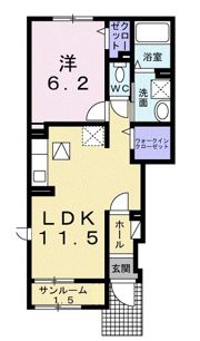 プルミエール 吉浜Ⅱの間取り画像