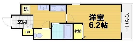 SHICATA SIX BLDGの間取り画像