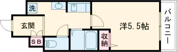 SHICATA SIX BLDGの間取り画像