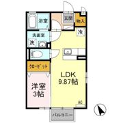 サンライズ陽東 Aの間取り画像