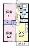 飛鳥ハイツαの間取り画像