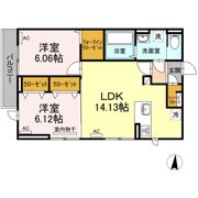 グランディール南佐古の間取り画像