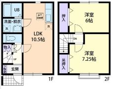 ベルメゾン大平 Bの間取り画像