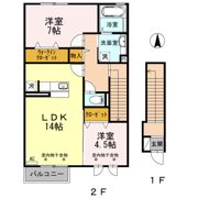 ルミエール Aの間取り画像