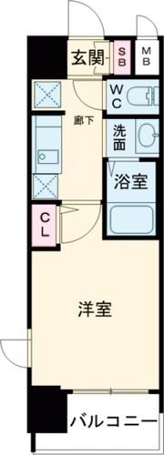 エステムコート三宮EASTIVザ・フロントの間取り画像