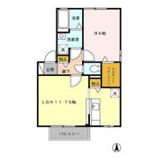 セジュールKIYO Bの間取り画像