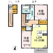 グリーンハイツ八坂東の間取り画像
