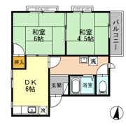 サンハイツ学園前の間取り画像