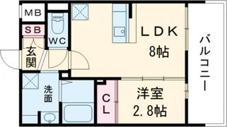 RESIDENCE花畑の間取り画像
