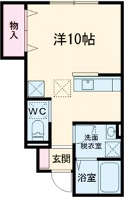Masterpiece 1R－4の間取り画像