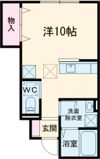 Masterpiece 1R－4の間取り画像