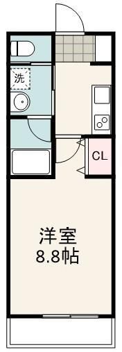 タウンヒルズ草薙の間取り画像