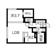 casaAT平岸47(カーサAT平岸47)の間取り画像