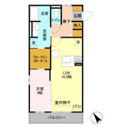 オペラハウス上大島 Bの間取り画像