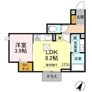 D-room稲毛東の間取り画像