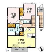 ジャルダン Aの間取り画像