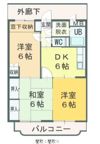 ハイランドマンション多田2の間取り画像